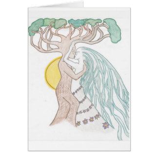 Smooching Tree couple Cards