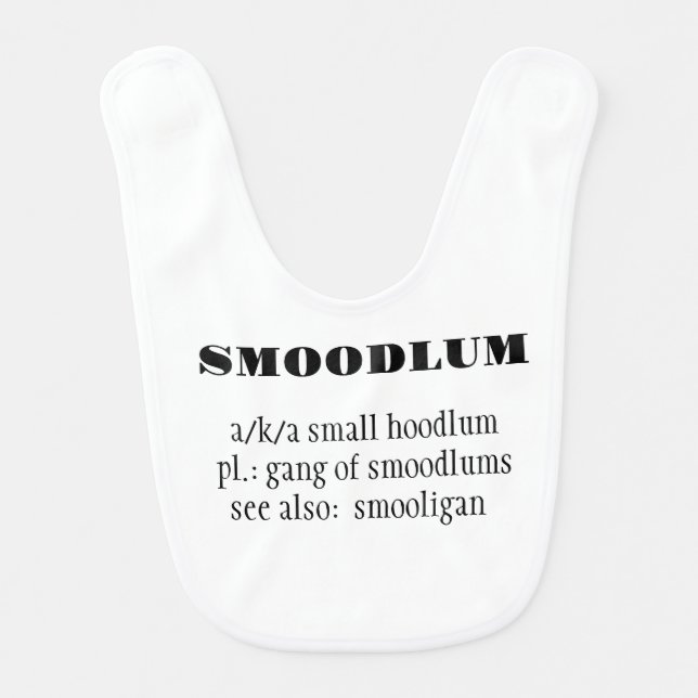 Smoodlum bib (Front)