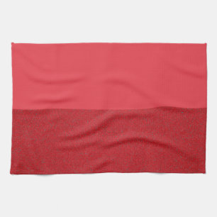 Smooth-and-Noise Tomato Red Kitchen Towel (Custom)