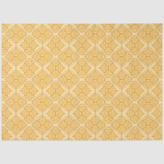 Smooth Arabesque - Honey Neutral Geometric Pattern Tissue Paper