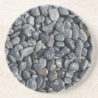 Smooth Black Pebbles Coaster