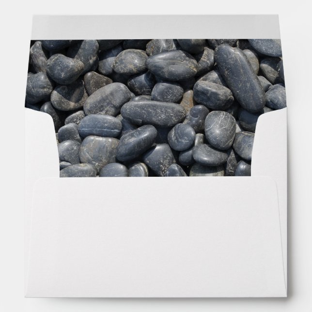 Smooth Black Pebbles Envelope (Back (Bottom))