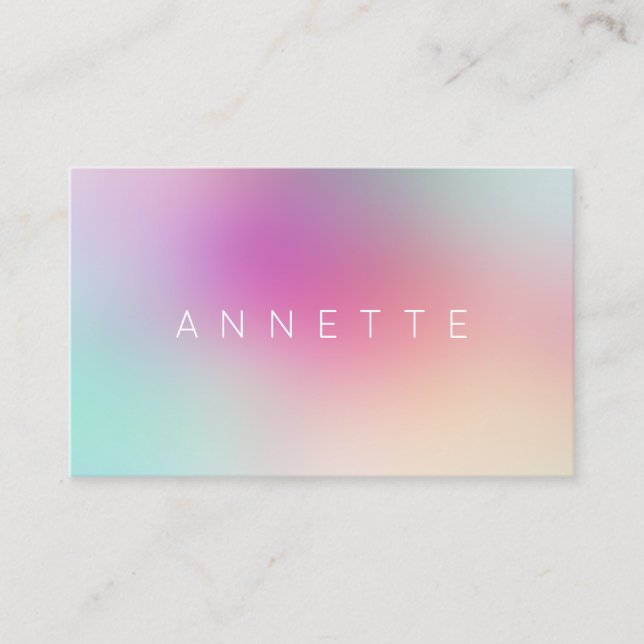 Smooth blend colorful mix business card (Front)