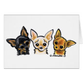 Smooth Chihuahua Trio (Front Horizontal)