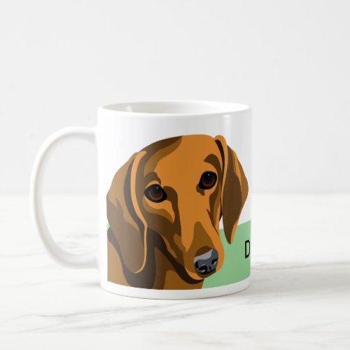 Smooth Coat Dachshund Dog Mugs