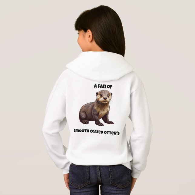 smooth coated otter pup hoodie (Back Full)