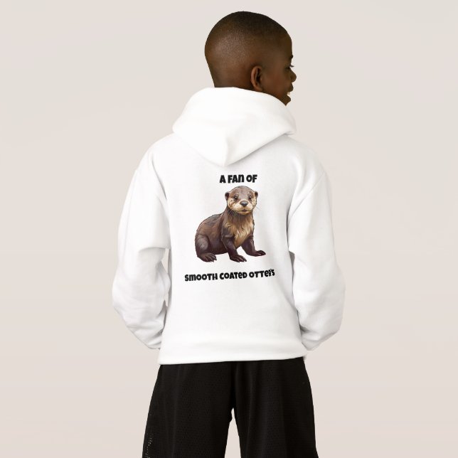 smooth coated otter pup hoodie (Back Full)
