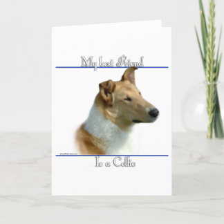 Smooth Collie Best Friend 2 Holiday Card