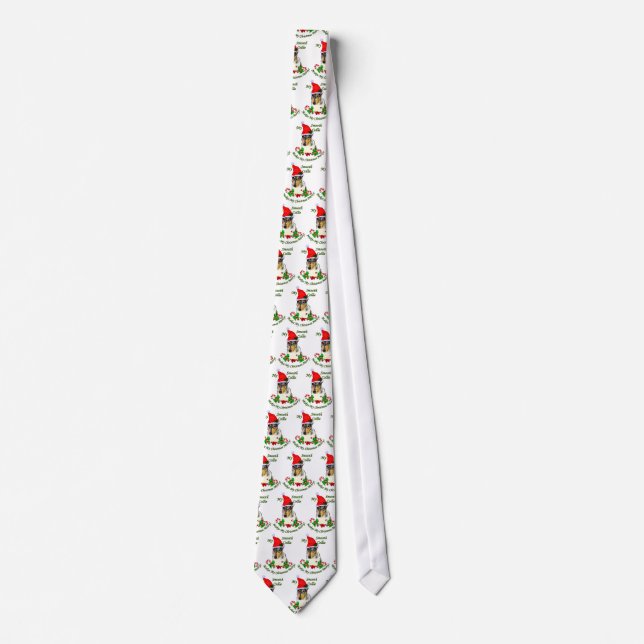 Smooth Collie Christmas Gifts Neck Tie (Front)