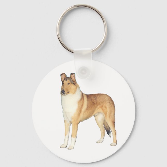 Smooth Collie Gifts Keychain (Front)