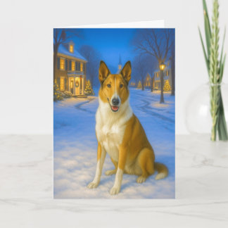 Smooth Collie Holiday Card
