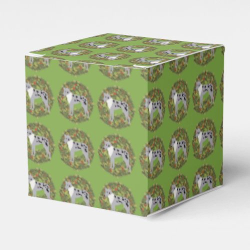 Smooth Collie Merle Wreath Favor Boxes