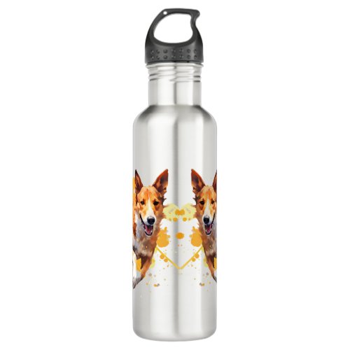 Smooth Collie Running Agility Sports  Stainless Steel Water Bottle