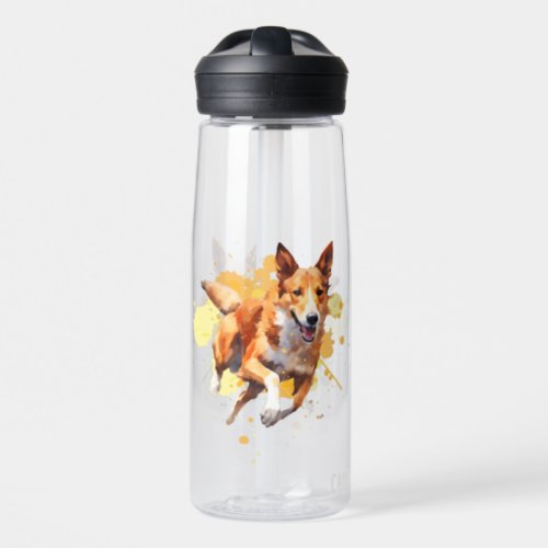 Smooth Collie Running Agility Sports  Water Bottle