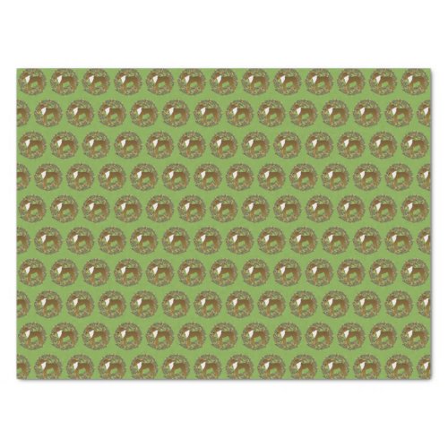 Smooth Collie Sable Wreath Tissue Paper