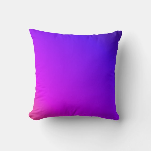 Smooth Color Transition Purple Pillow (Front)