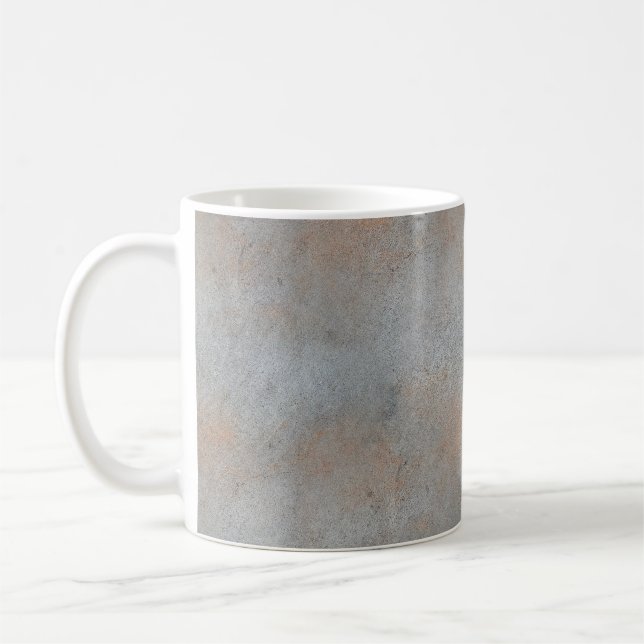 Smooth Concrete Cement With Clay Image Coffee Mug (Left)