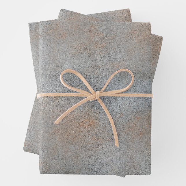 Smooth Concrete Cement With Clay Image Wrapping Paper Sheets (In situ)