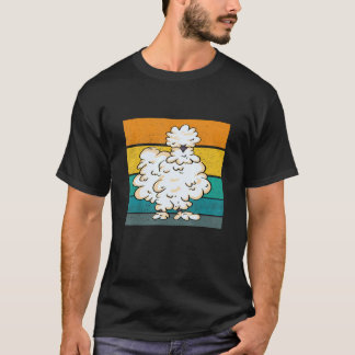 Smooth Cuddly Bird Retro Silkie Chicken Silky Chic T-Shirt