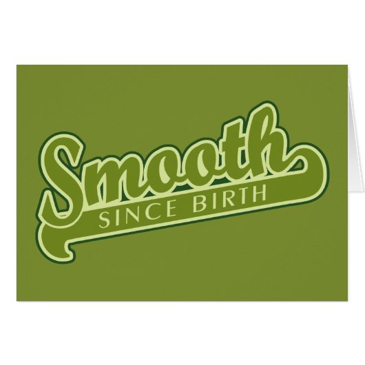 SMOOTH custom greeting card (Front Horizontal)