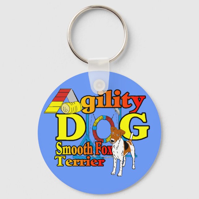 Smooth_Fox_Terrier_Agility Keychain (Front)