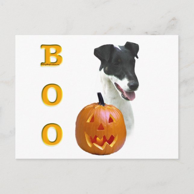 Smooth Fox Terrier Boo Postcard (Front)