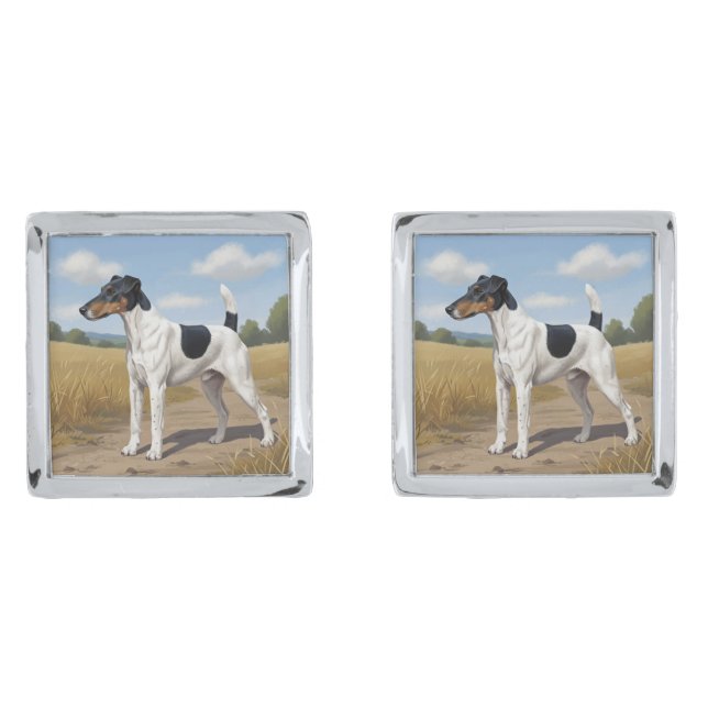 Smooth Fox Terrier Cufflinks (Front)