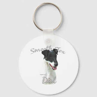 Smooth Fox Terrier Dad 2 Keychain