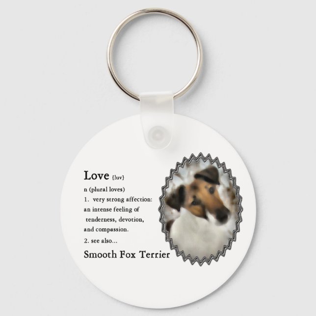 Smooth Fox Terrier Gifts Keychain (Front)