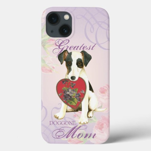 Smooth Fox Terrier Heart Mom iPhone 13 Case