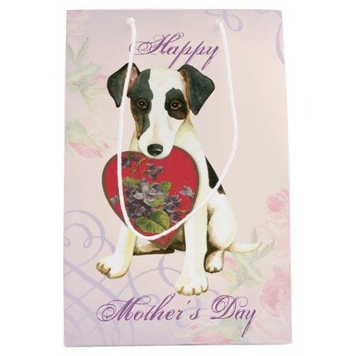 Smooth Fox Terrier Heart Mom Medium Gift Bag