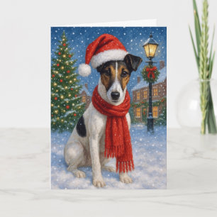Smooth Fox Terrier Holiday Card