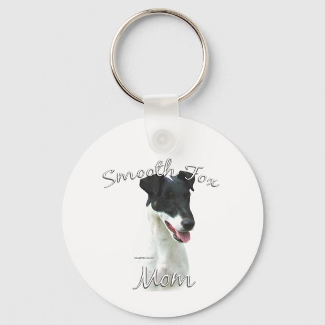 Smooth Fox Terrier Mom 2 Keychain (Front)