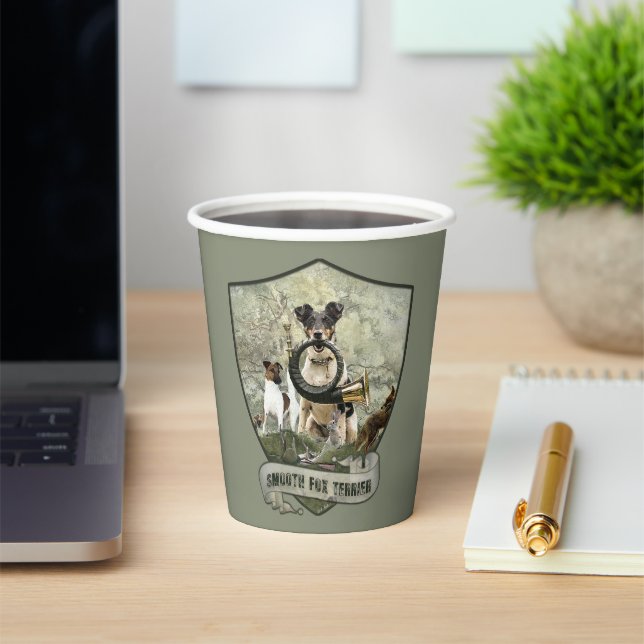 Smooth Fox Terrier     Paper Cups (Insitu)