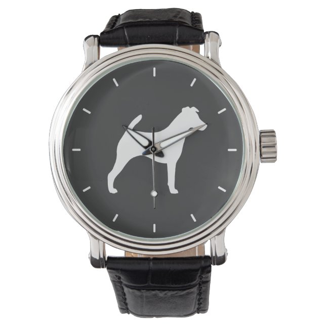 Smooth Fox Terrier Silhouette Watch (Front)