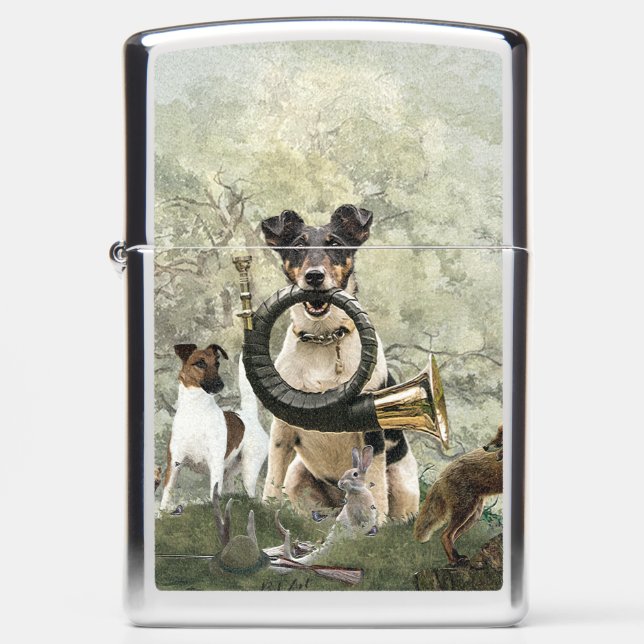 Smooth Fox Terrier    Zippo Lighter (Front)