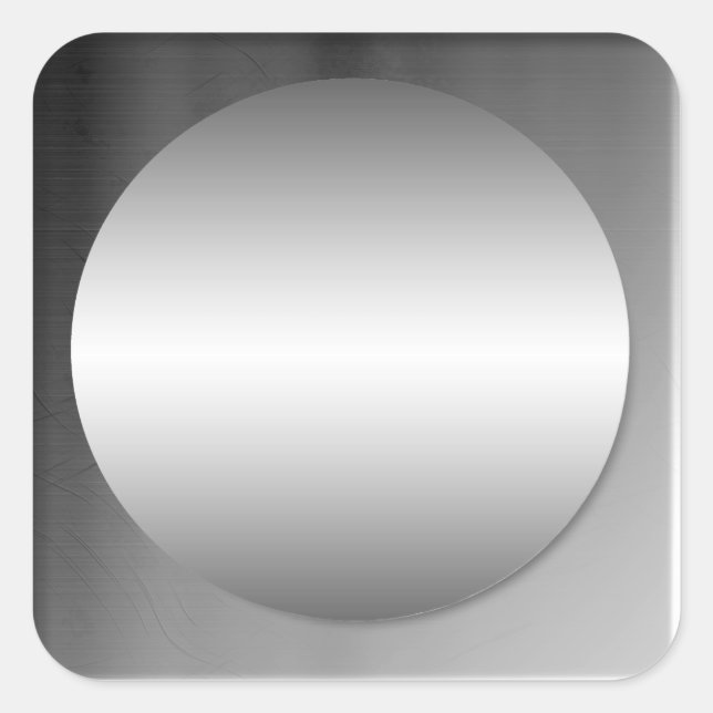 Smooth Framed Metal Circle Sticker (Front)