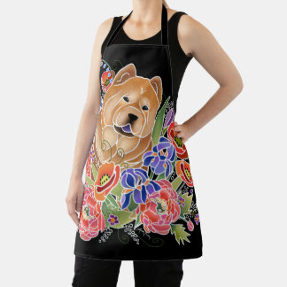 SMOOTH GARDEN PATH Chow All-Over Print Apron