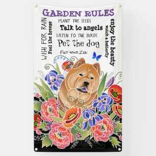 SMOOTH GARDEN PATH chow garden banner 3'x5'