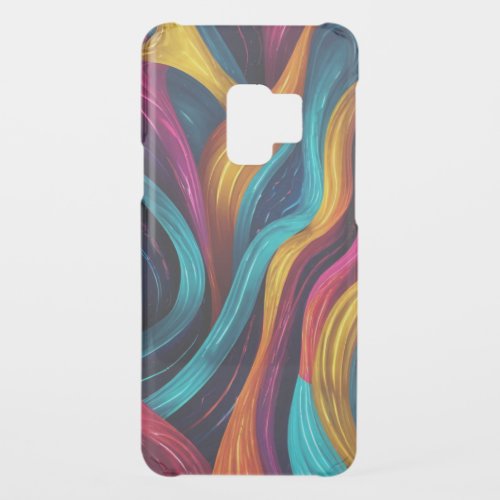 Smooth Geometric Waves in Bright Hues Uncommon Samsung Galaxy S9 Case