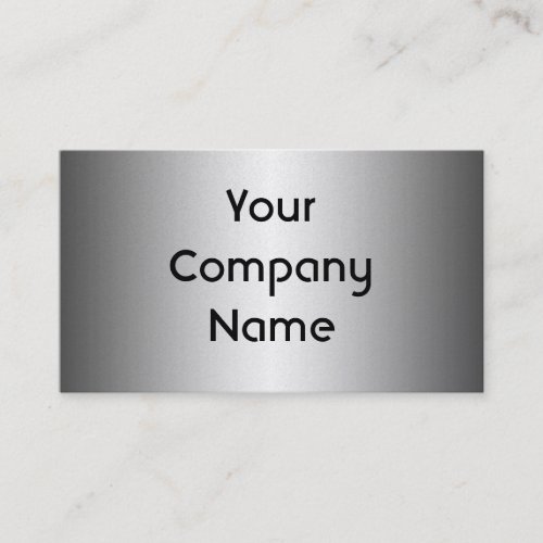 Smooth Gold Metal Look Business Cards