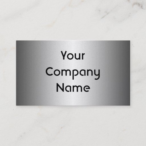 Customizable Smooth Gold Metal Look Business Cards