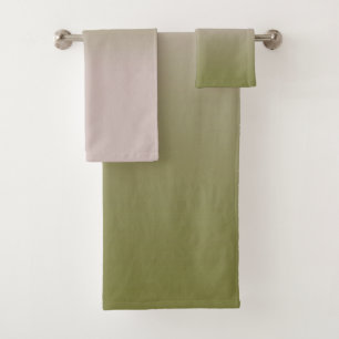 Smooth gradient summer colors fashion simple color bath towel set