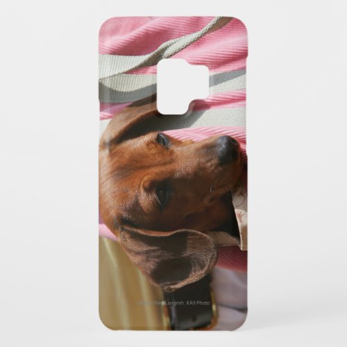 Smooth_haired Miniature Dachshund Puppy Case_Mate Samsung Galaxy S9 Case