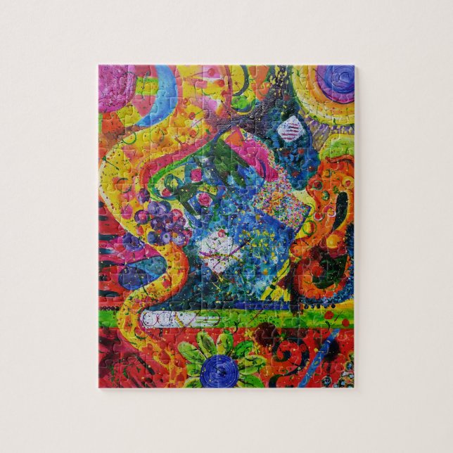 Smooth Jazz Abstract Art Puzzle (Vertical)