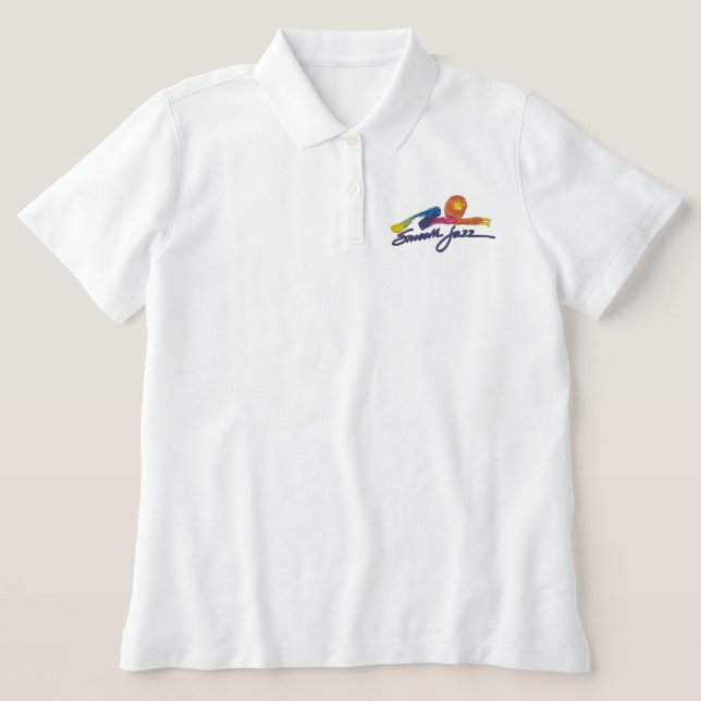 Smooth Jazz Polo Shirt (Women's Cut) (Design Front)