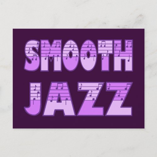 SMOOTH JAZZ POSTCARD