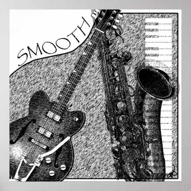 Smooth Jazz Poster Sketch (Front)