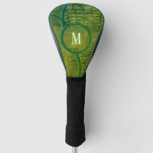 Smooth leather green Piping Accent with Prominent Golf Head Cover