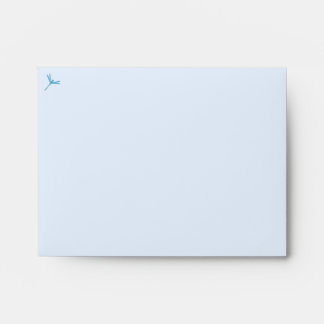 Smooth Light Blue Dragonfly Envelope